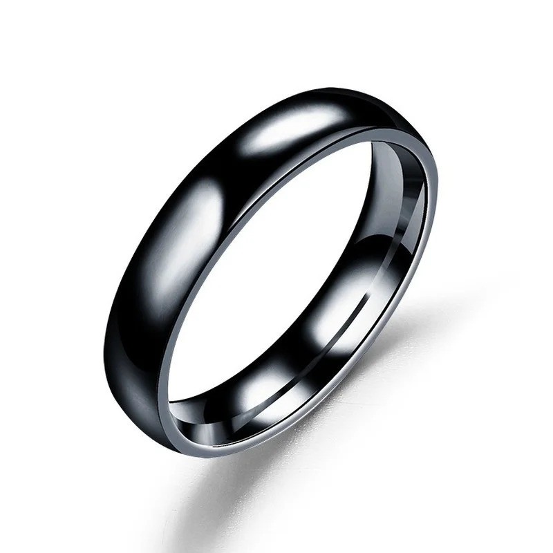 Titanium Ring Women Men Prevent Allergy High Polished Wedding Rings