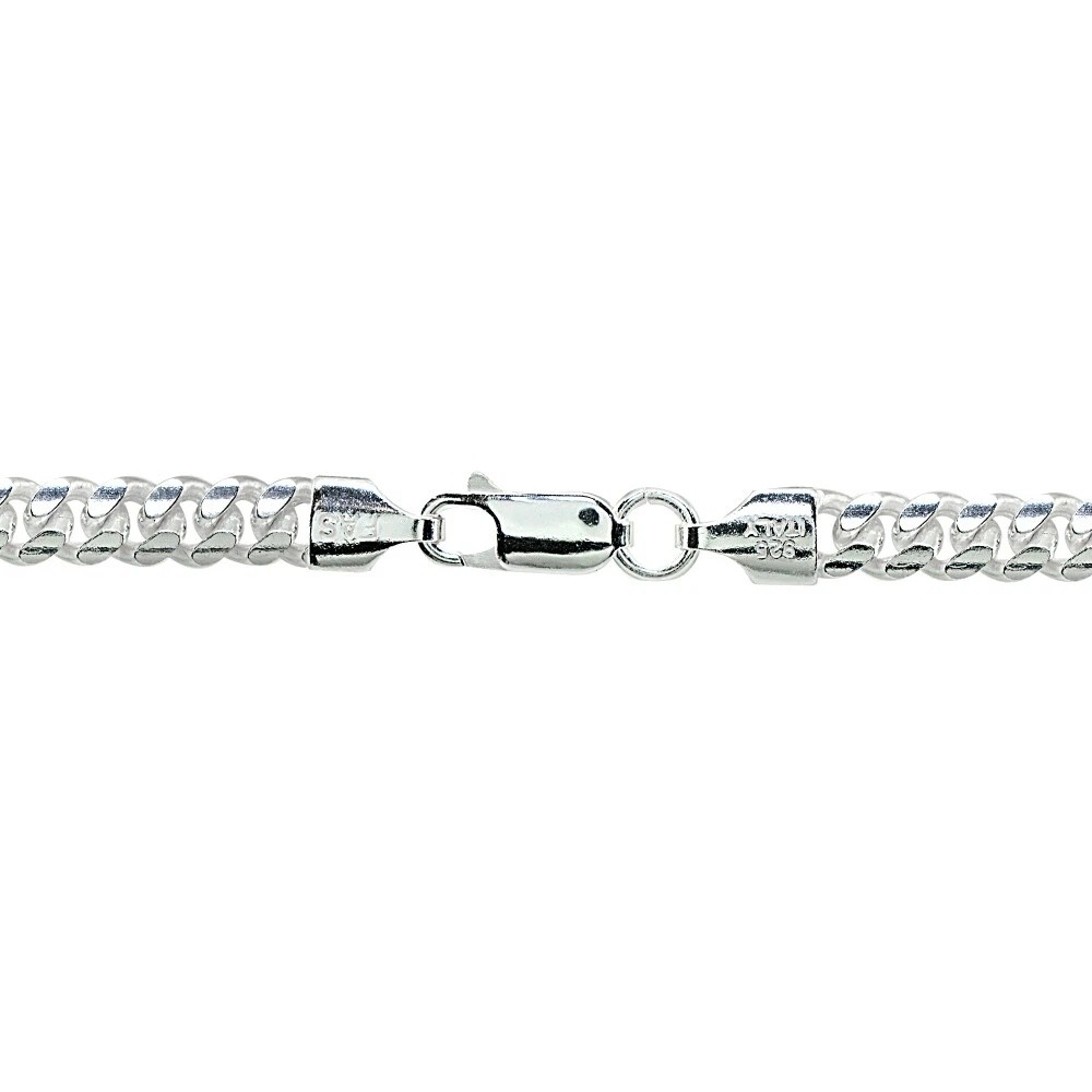 Sterling Silver 4.5mm Miami Cuban Curb Link Chain Necklace, 20 Inches