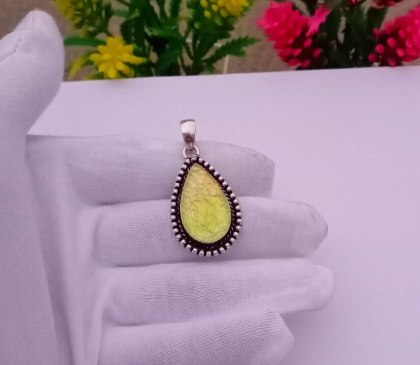 Beautiful Opal Pendant, silver plated pendant Dainty pendant | Pendant Jewelry
