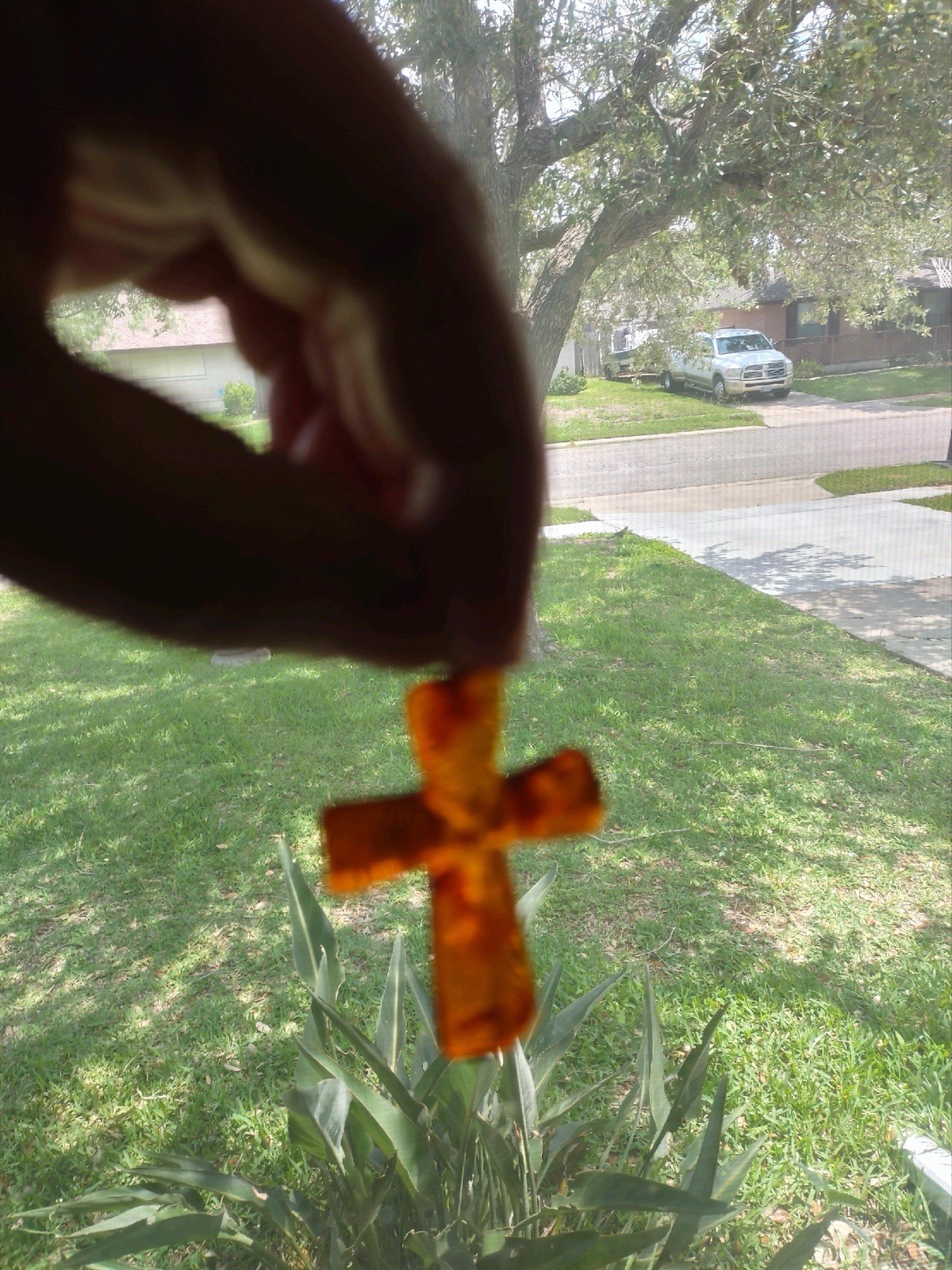 Natural Amber Cross
