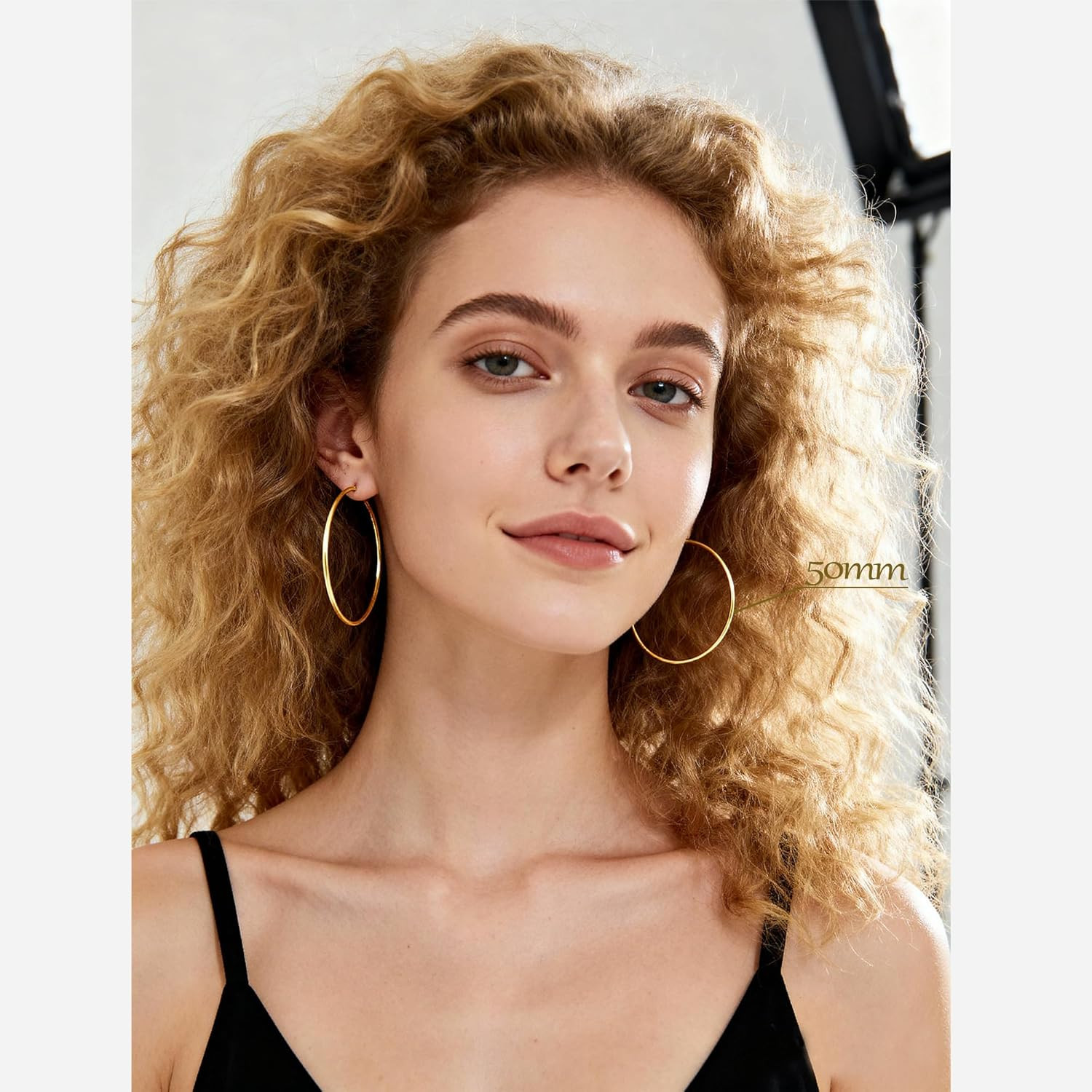10 Pairs Gold Silver Hoop Earrings for Women | 14K Gold Plated Hoop Dainty Earri