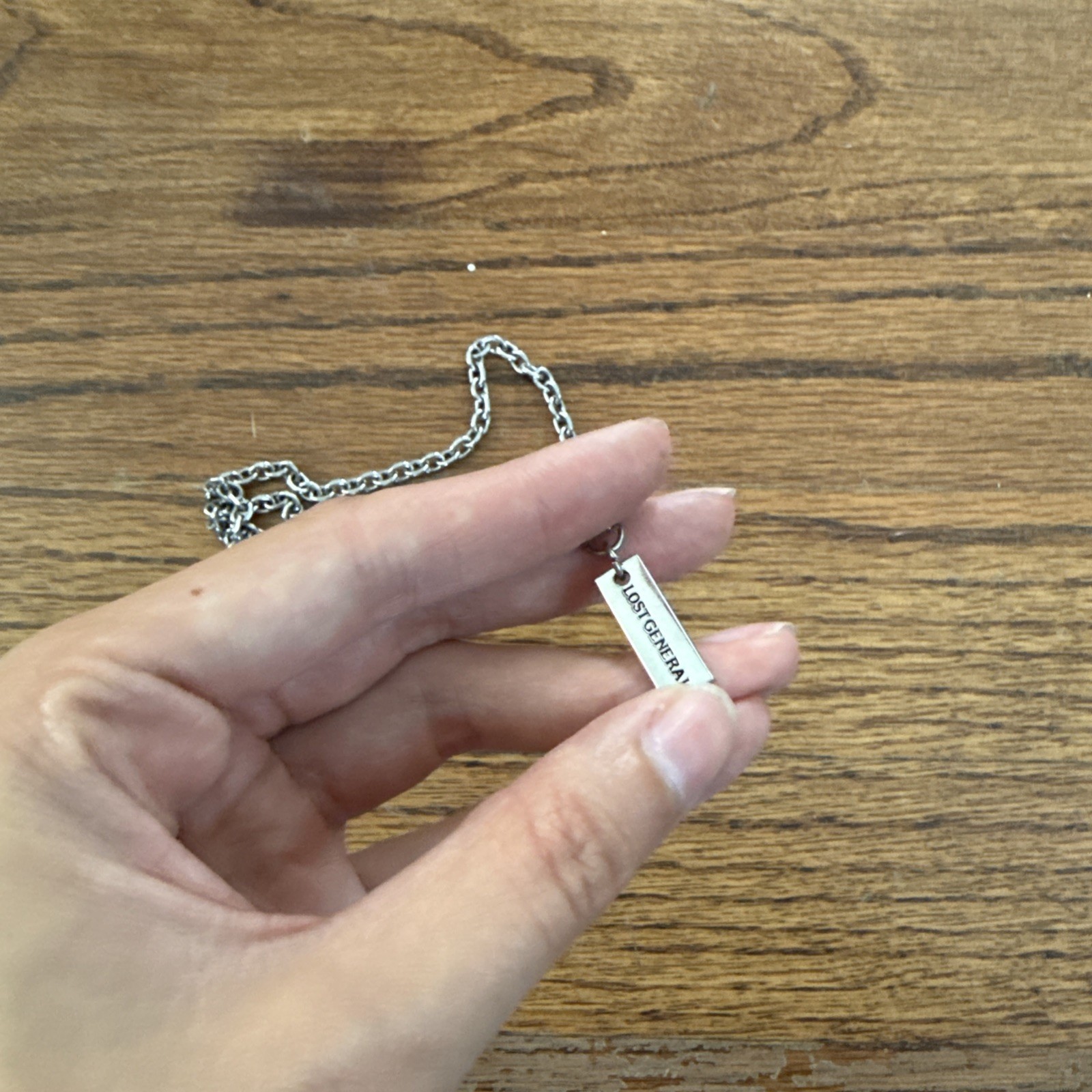 Lost General Anti-War Diamond Necklace Silver