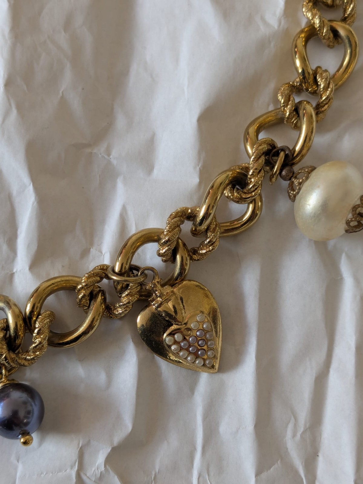 Dolce and Gabbanna Chunky Charm Tassel Neckalce. Good Condition.