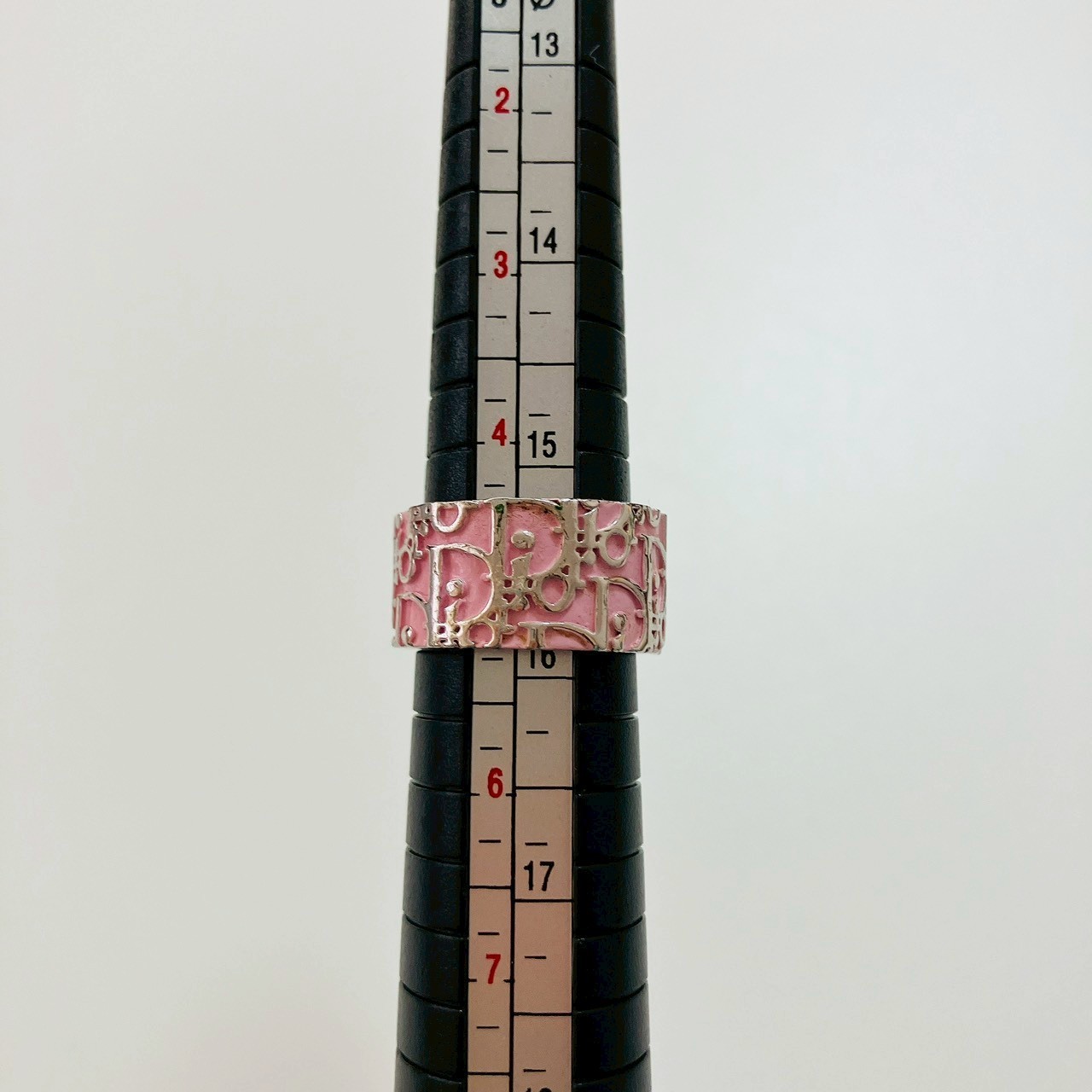 Christian Dior Trotter Pink Silver Ring Japan Import Size 5 US