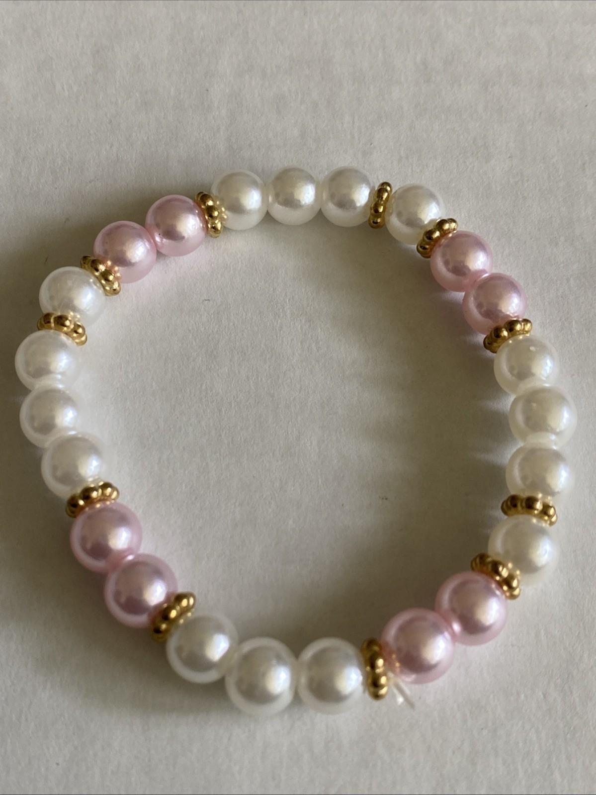 Ladies Bracelet set bead jewelry fashion pink and white new design for girls
