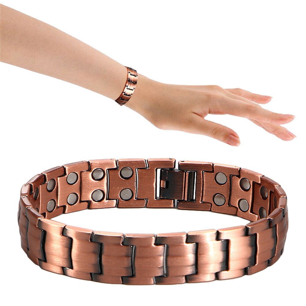 Arthritis Therapy Pure Copper Magnetic Bracelet Health Care Weight Loose Bangles