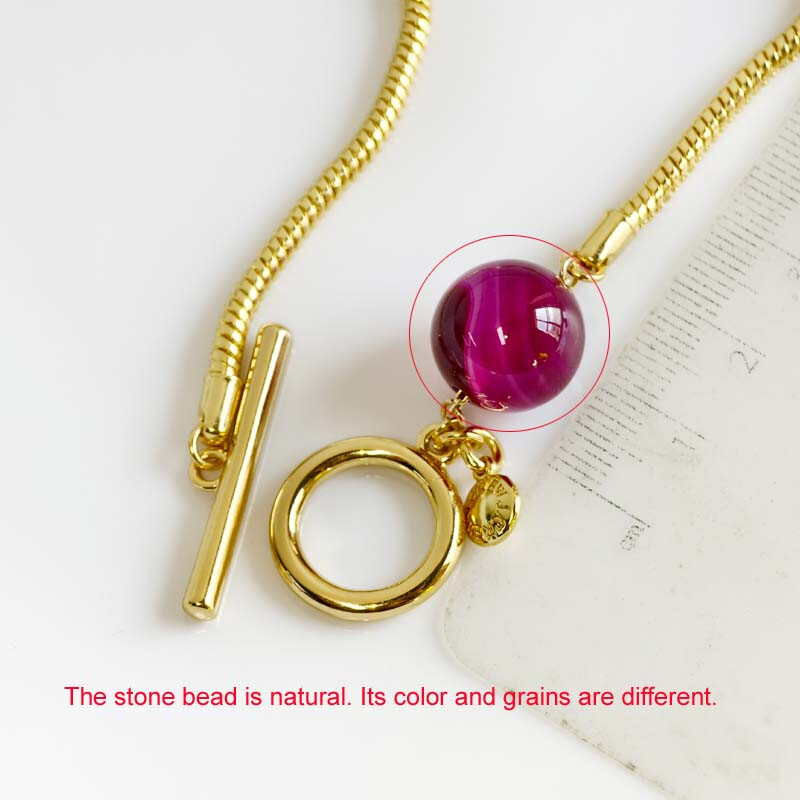 7.5″ Jcrew Stone Bead Chain Bracelet Gift Fashion Women Party Holiday Jewelry