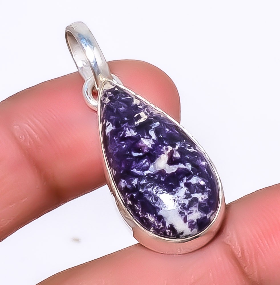 Lepidolite – San Diego 925 Sterling Silver Jewelry Pendant 1.56″ T942