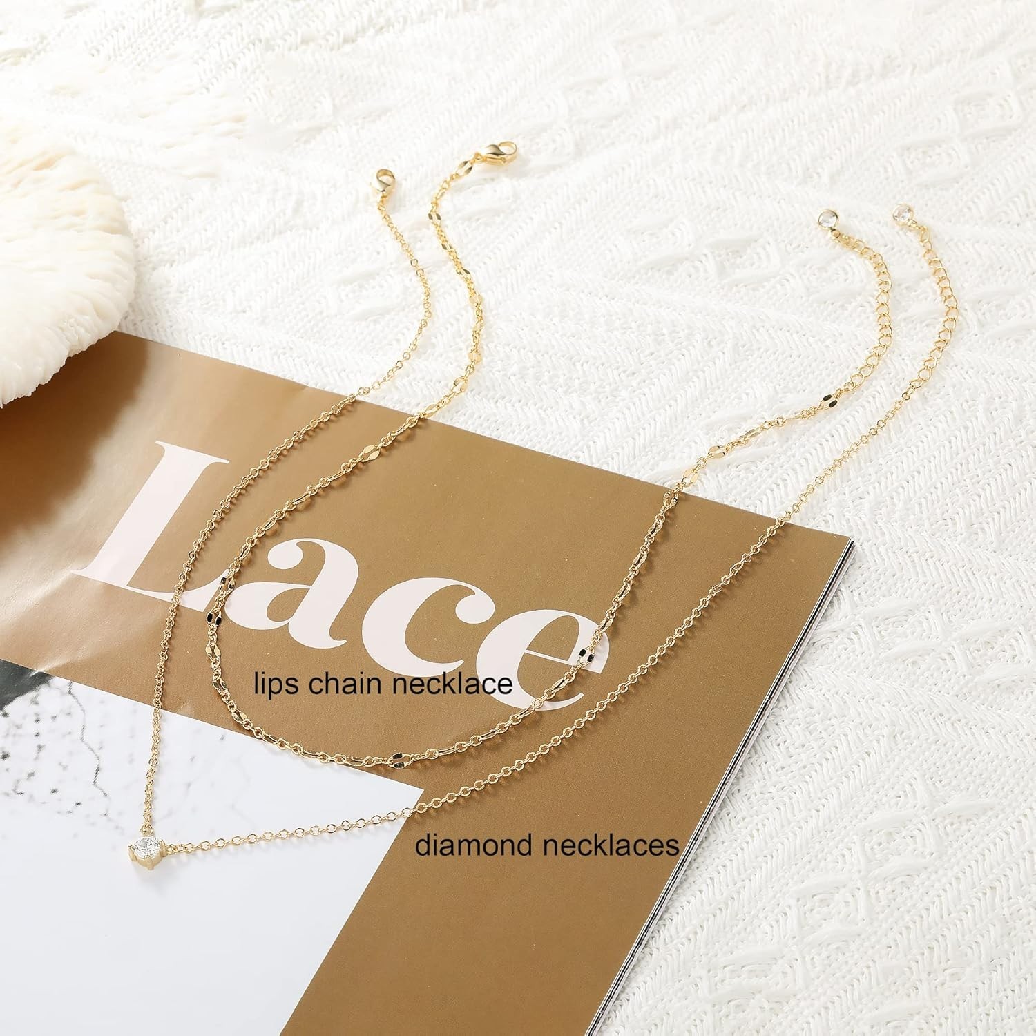 Adjustable 14k Gold Plated Cubic Zirconia Necklace – Perfect for Any Occasion