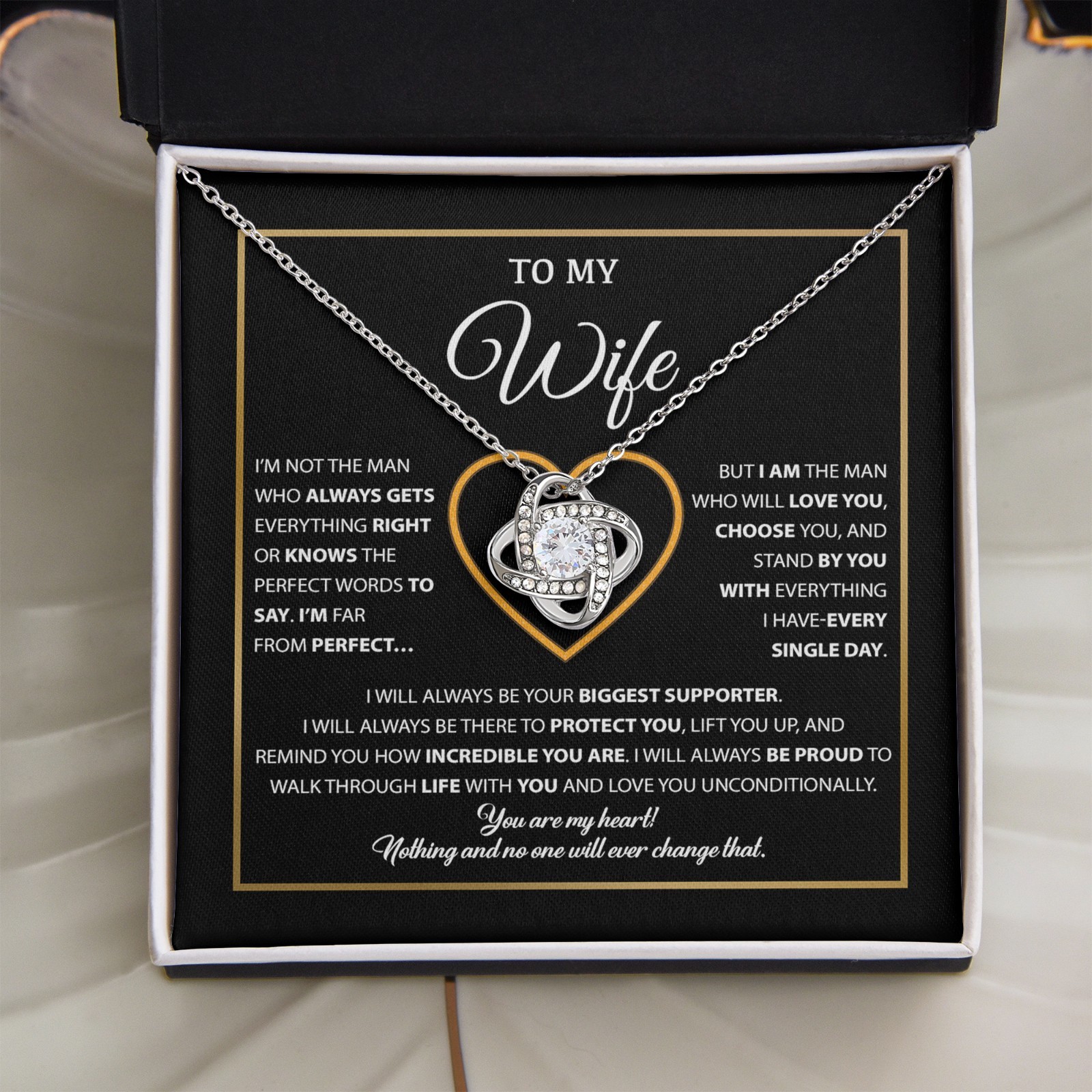 To My Wife Necklace, Gift For Wife, Anniversary Gift For Wife, Necklace For Wife