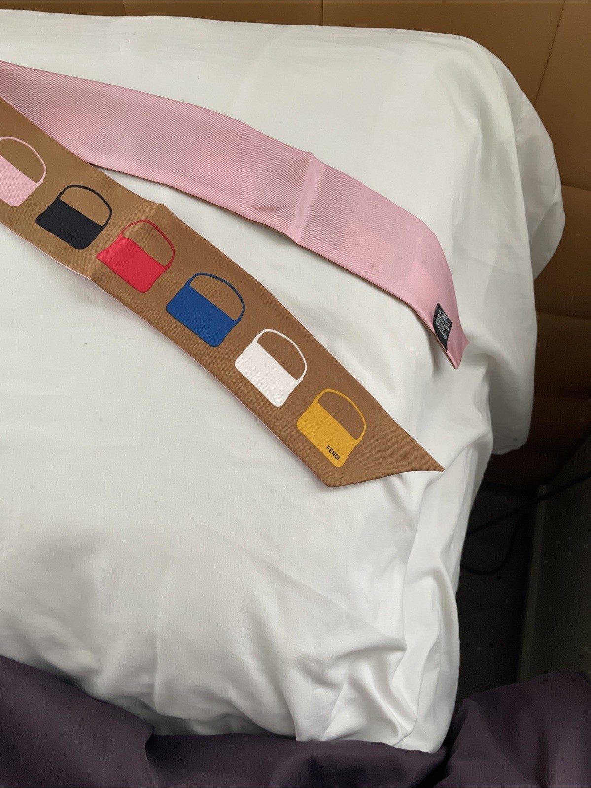 FENDI BRACELET/SHOPPER/SILK+METALFOB3W NWB