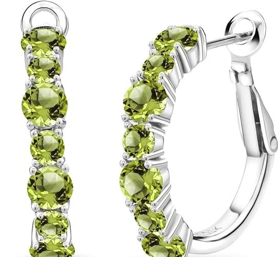 Avon Birthstone Colored Hoop Earrings | Choose Your Month | Nickel-Free Dazzling