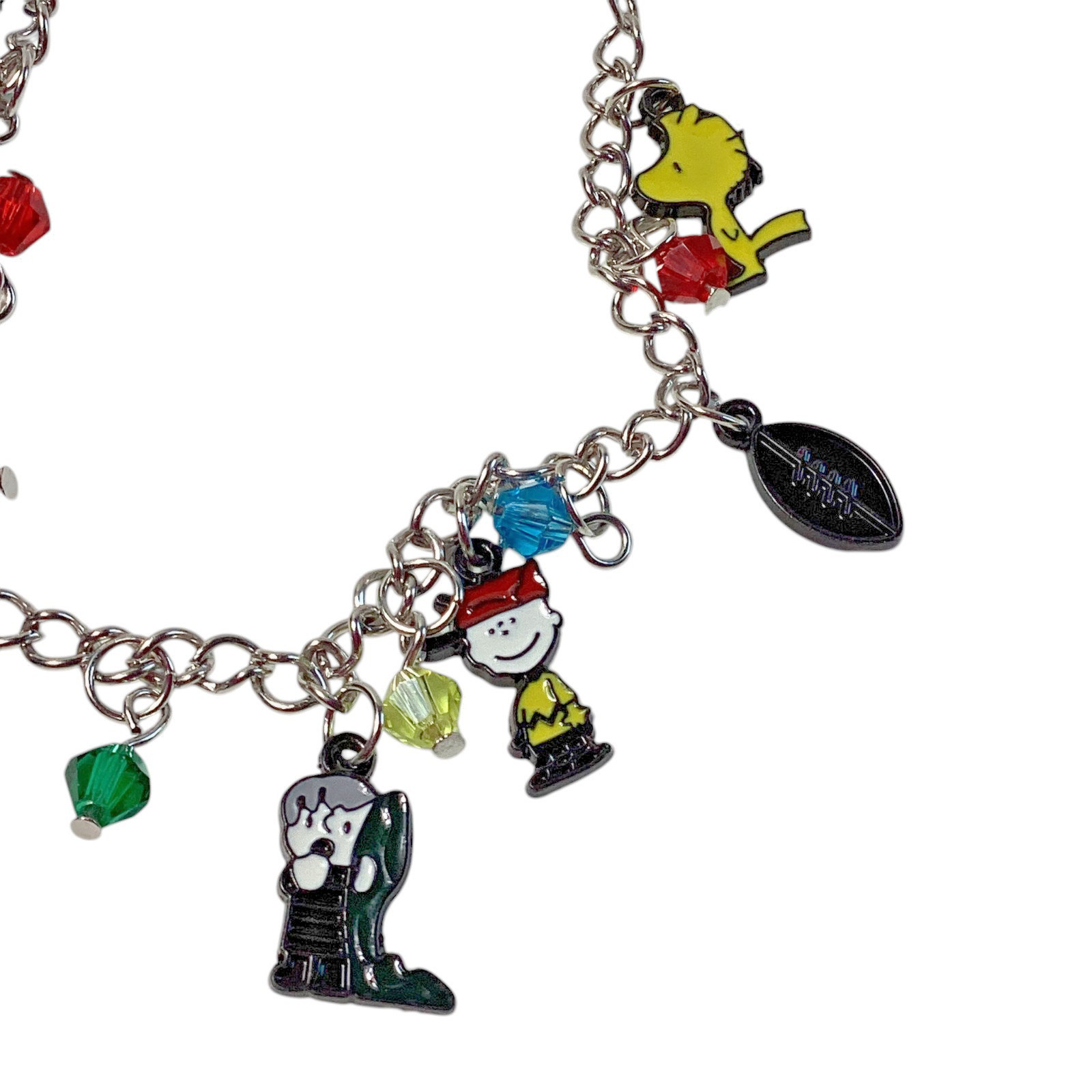 Peanuts Snoopy & Friends Assorted Metal Charm Bracelet, 11 Inches