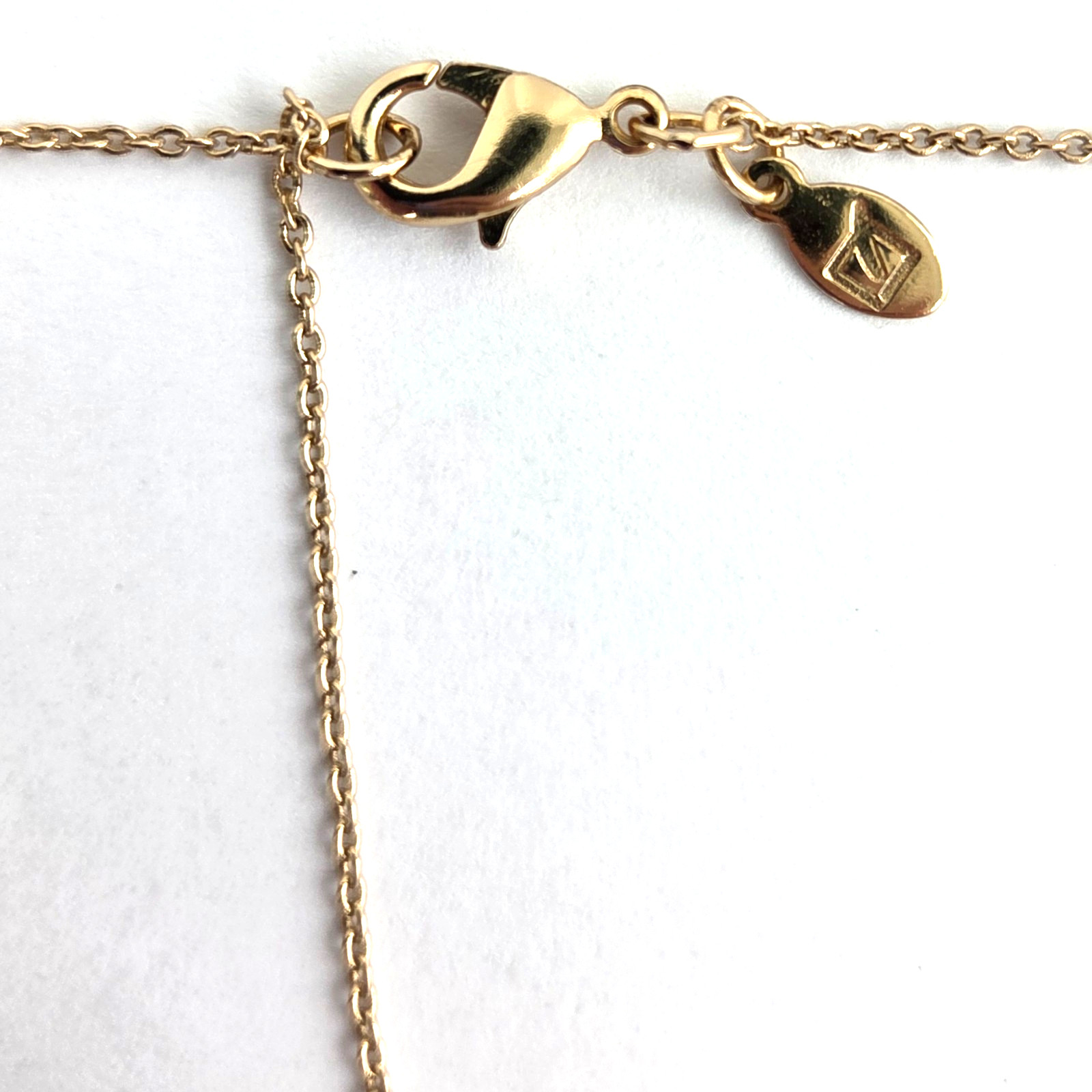 Natural Red Bead Pendant Necklace Gold Color Tulip Scallop Petals Marked