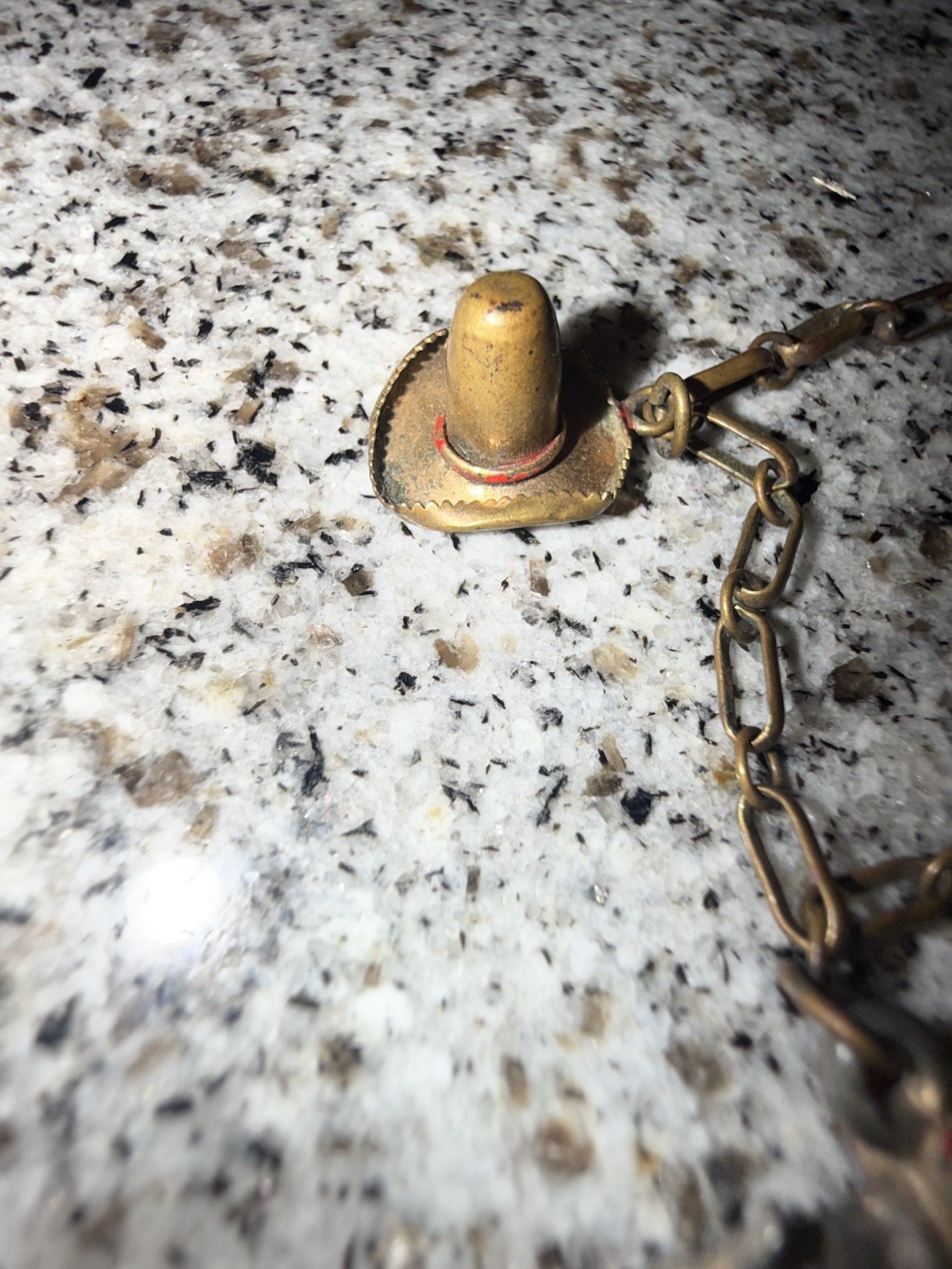 Antique Gold Tone Vaquero Cowboy Style Charm Bracelet No Stamp Not Tested 7.5”