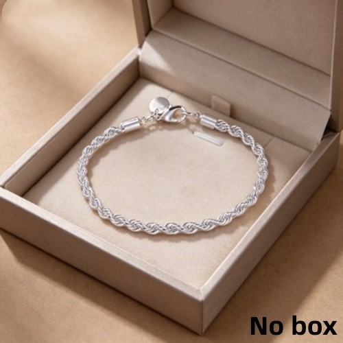 2Pcs Twisted Rope Chain Bracelet Delicate Jewelry for Gifting Everyday Use