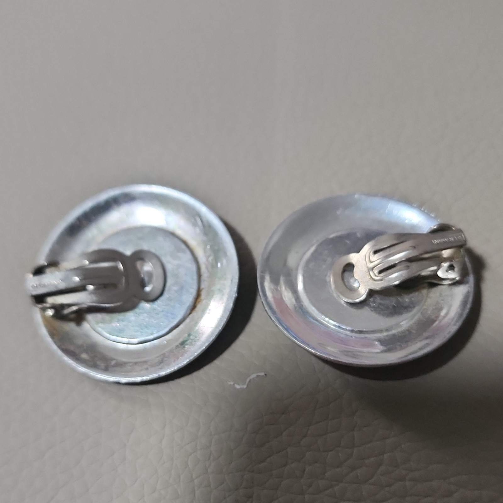 Nickel-Free Clip-On Earrings Ballet Dancer Silv Tone Ivory Resin Made In Germany