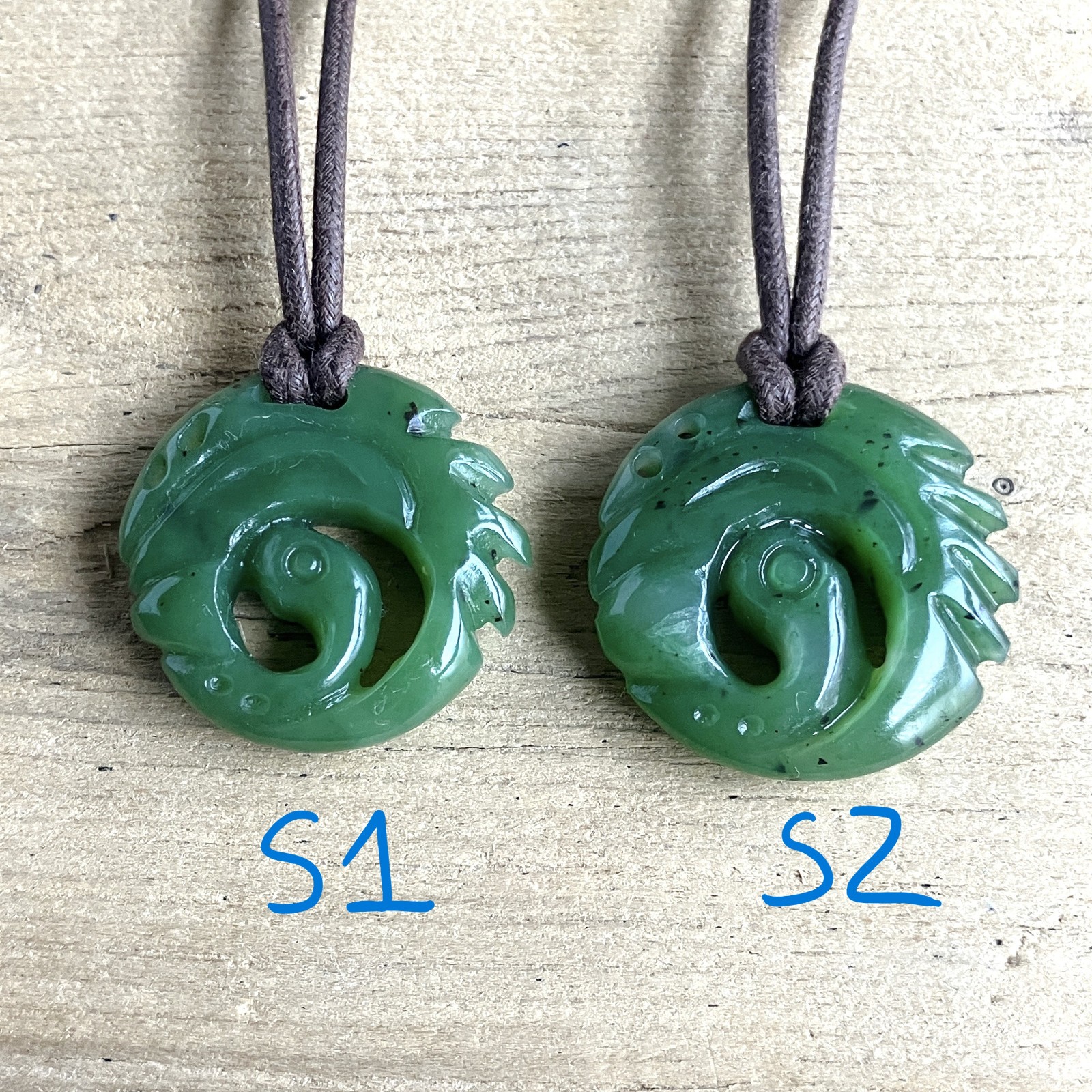 High Quality Real Jade Tomb Raider Lara Croft Necklace, Hand Carved, Shadow (S)