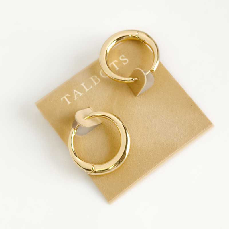 25mm Talbots Minimalist Bold Hoop Earrings Chic Women Versatile Everyday Jewelry