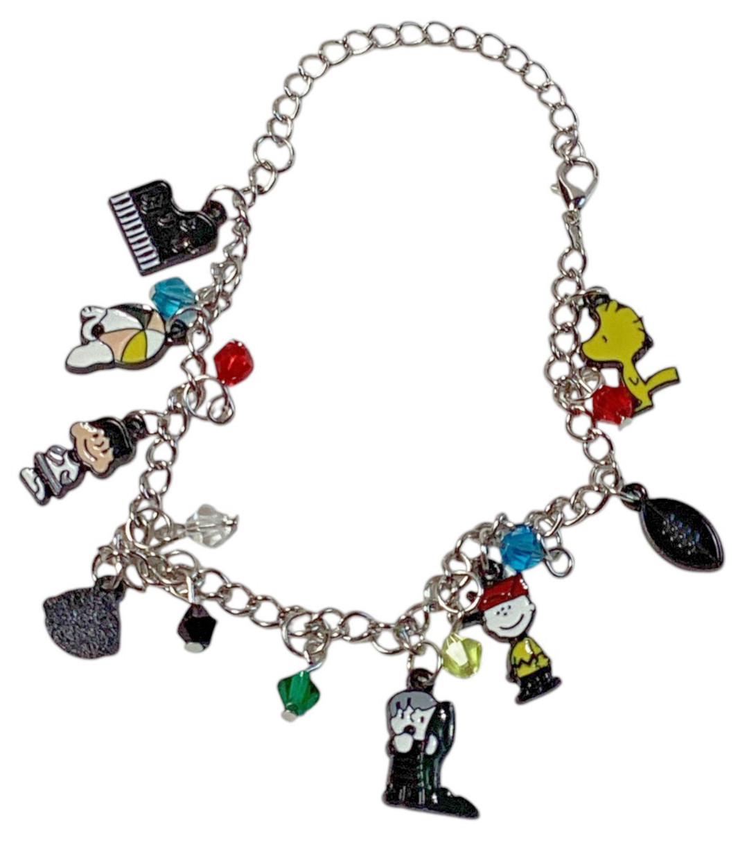 Peanuts Snoopy & Friends Assorted Metal Charm Bracelet, 11 Inches