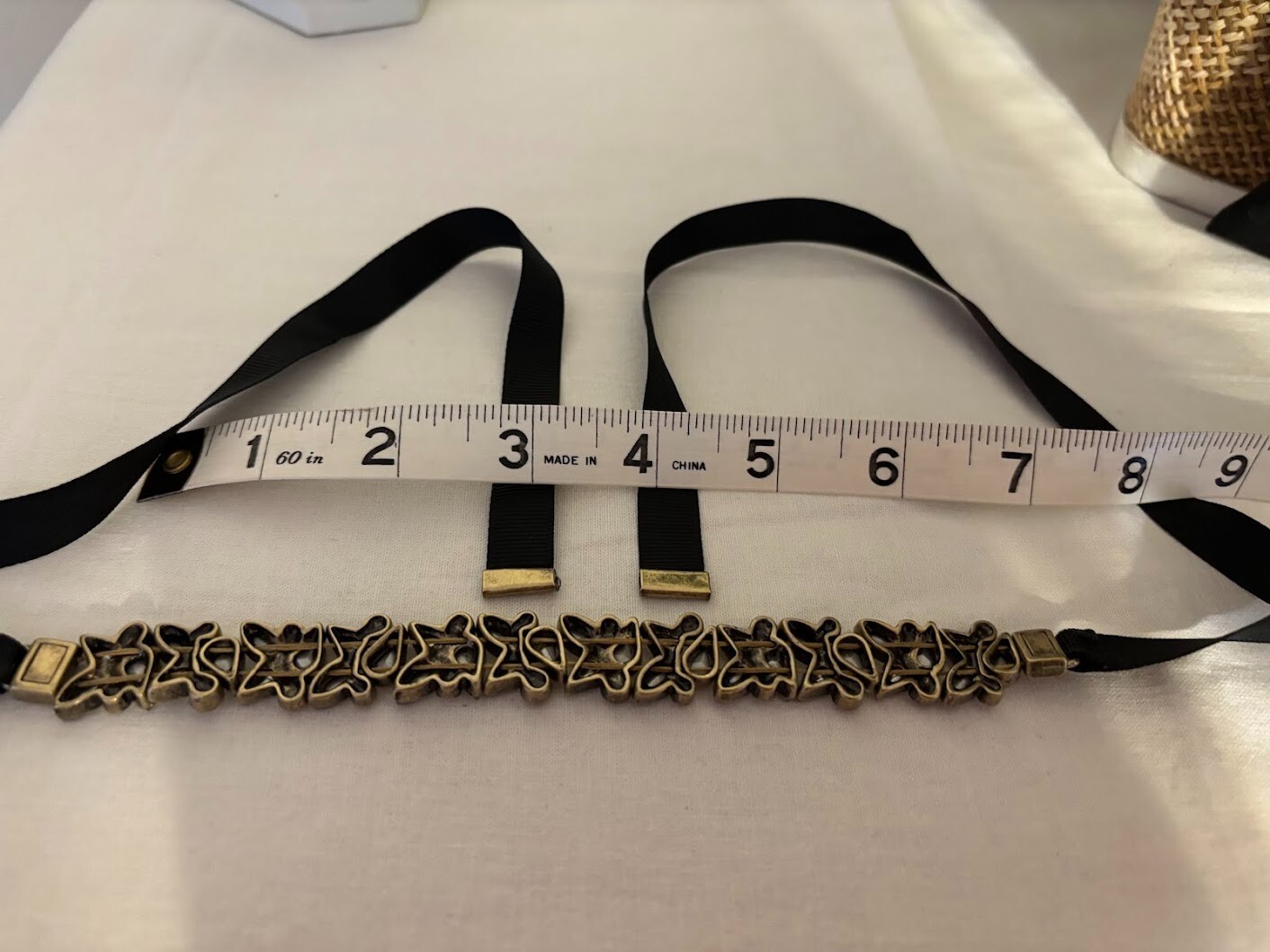 BaubleBar Black with Crystals Necklace (34 inches) with pouch for any occasion
