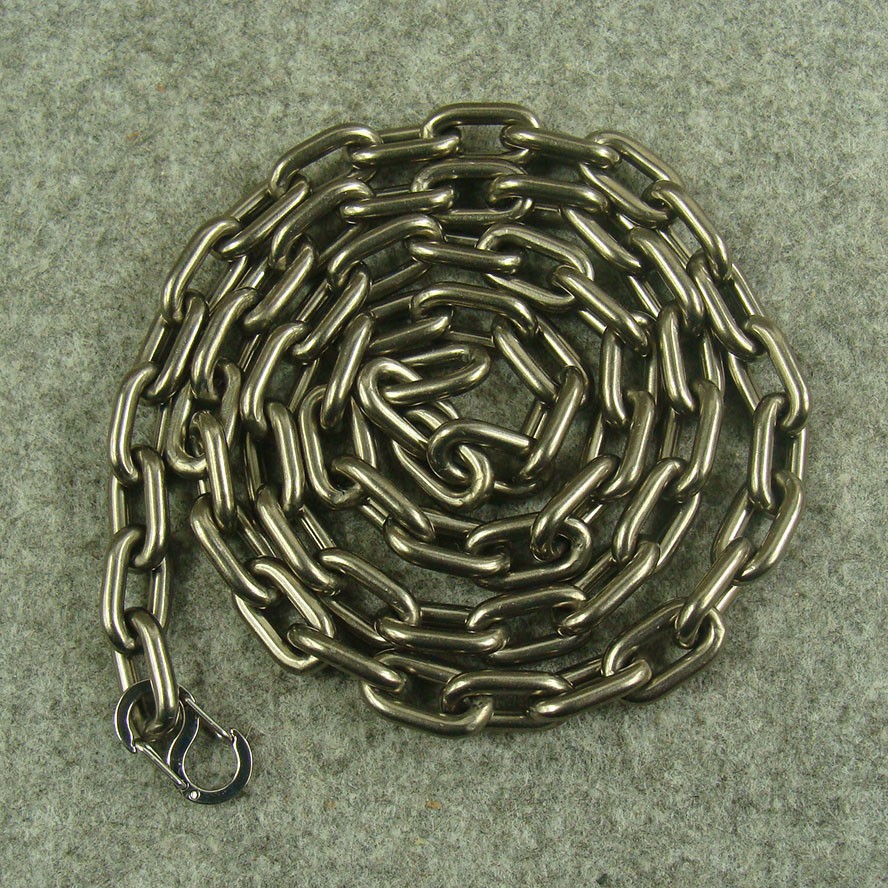 30″ Heavy duty Pure Titanium Oval chain necklace anti-allergy 9.5mm thick H895