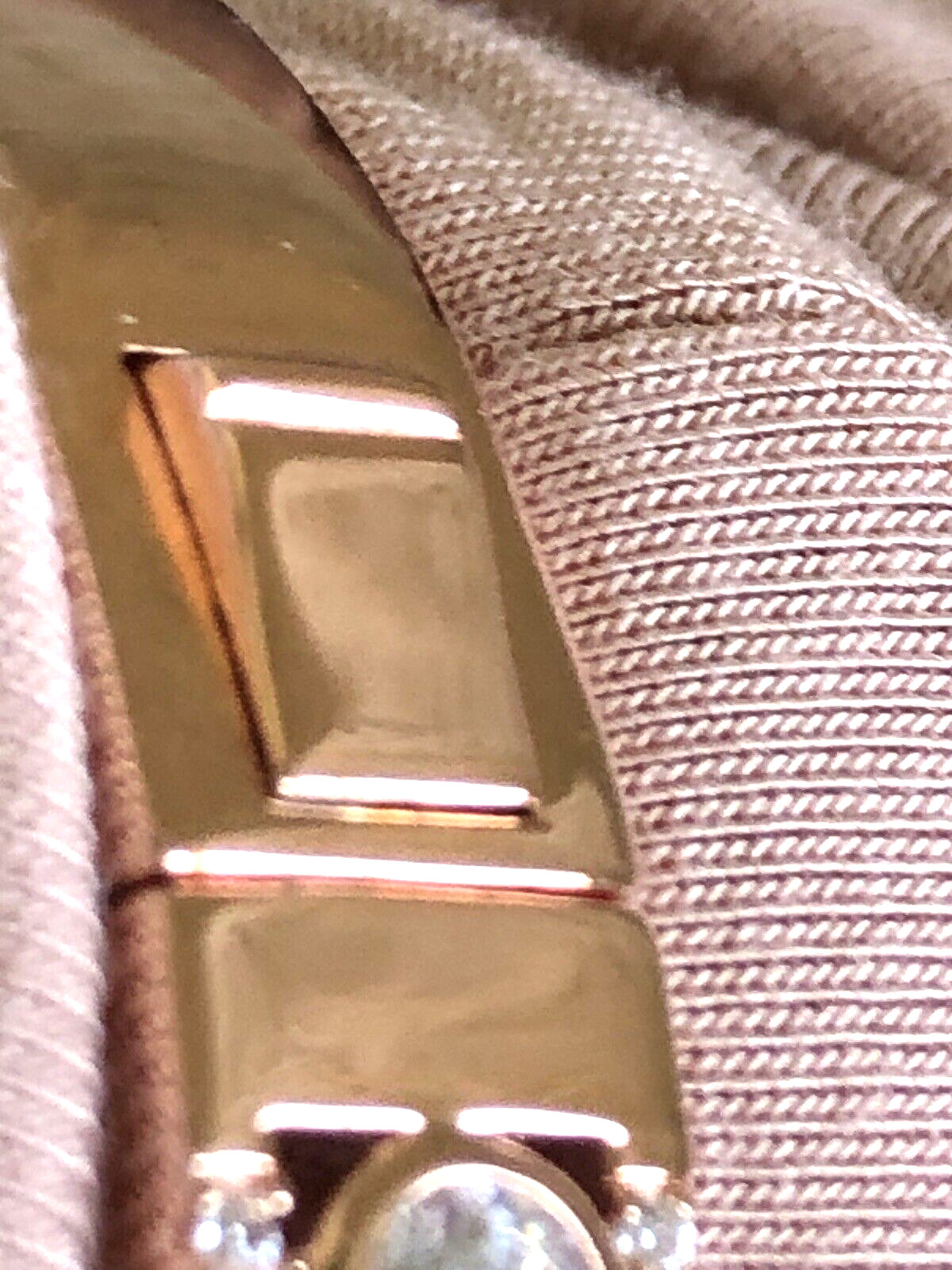 DIAMONIQUE CZ x JENNIFER MILLER HINGED BANGLE 14K GOLD PLATED SS, AVG (M4417-24)