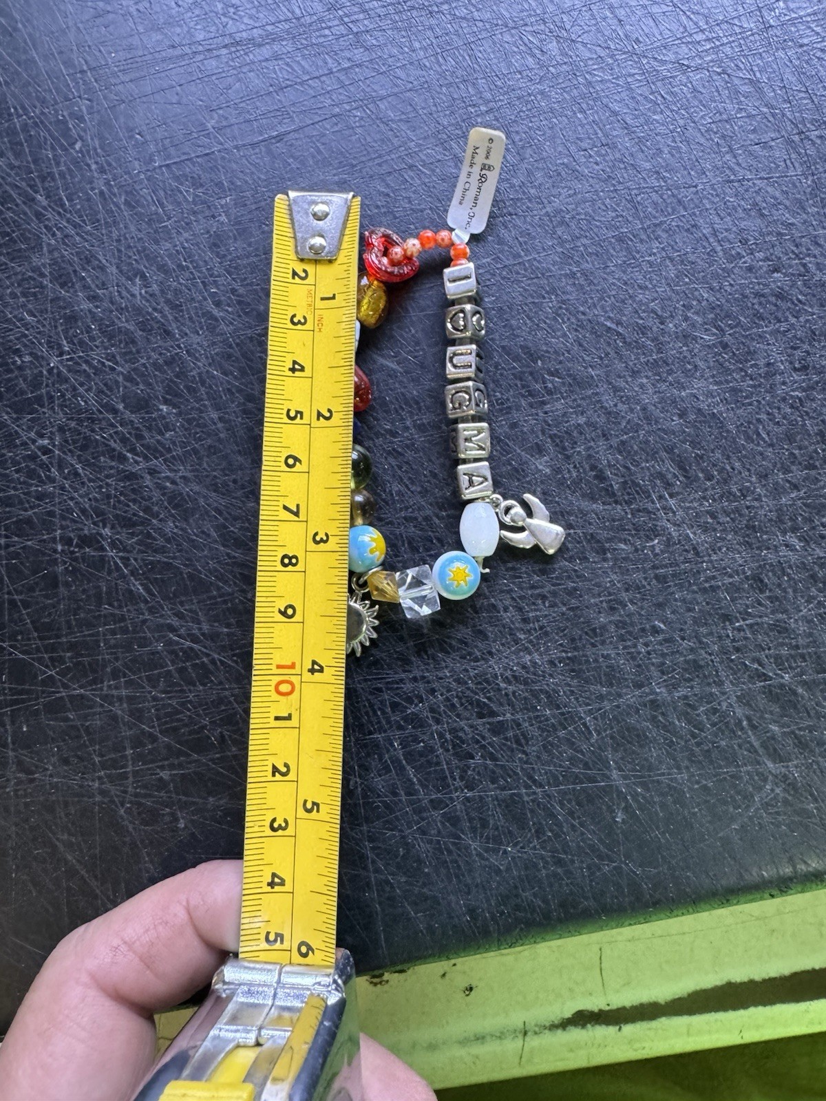Roman Inc Bracelet I Love You Grandma I❤️UGMA Beaded With Angel Sun Charm