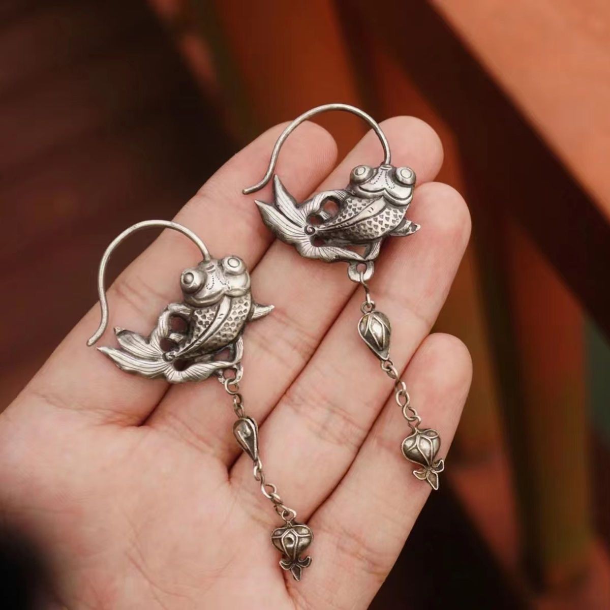 New Distressed Chinese Ethnic Fashion Accessory Handmade