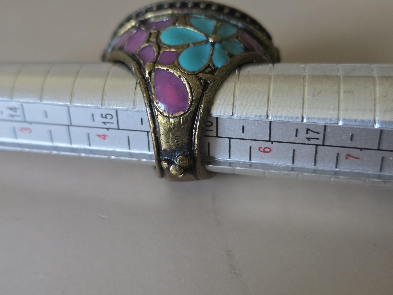 Rare New Lucky Brand Lucky You Vintage 1990s Peace Sign Mood Ring Size 5.5