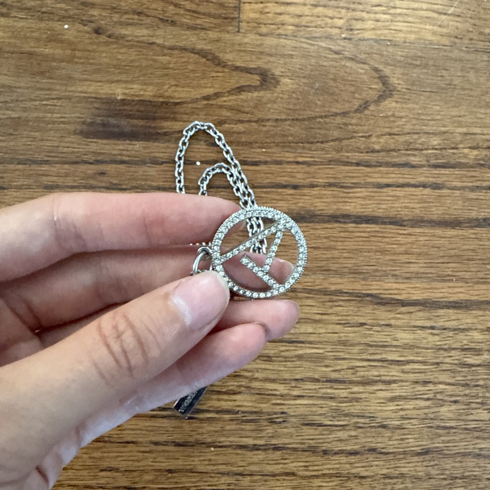 Lost General Anti-War Diamond Necklace Silver