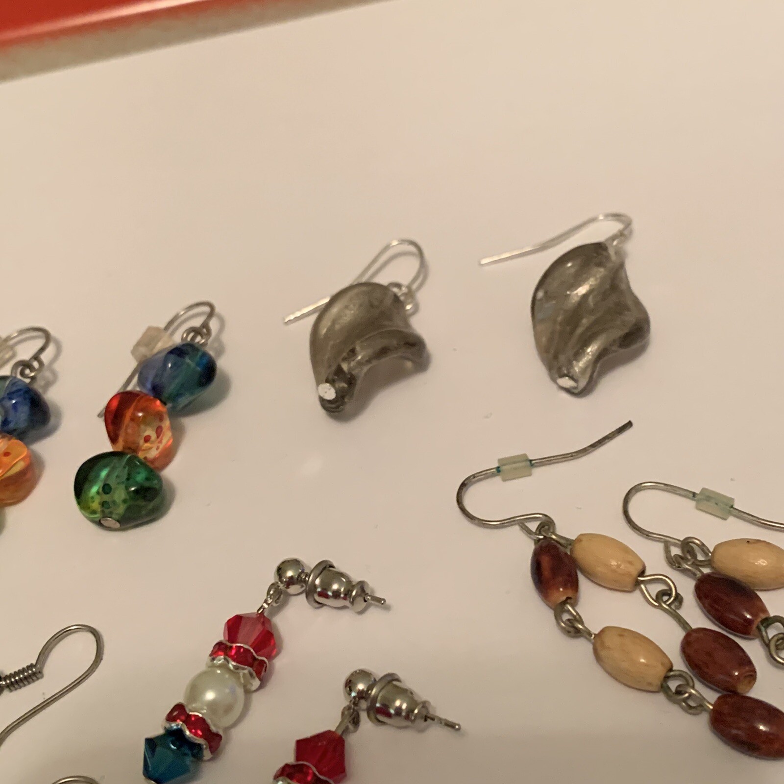 Lot Of 8 Vintage – Modern Costume Earrings Pierced Variety – Dangle, Beaded, Etc