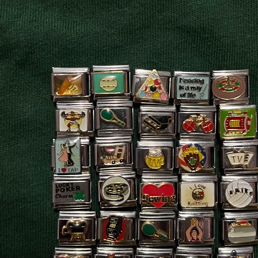 You Pick – Retro Y2K Italian Charm Link Hobby Themes Sports Music Film TV Crafts