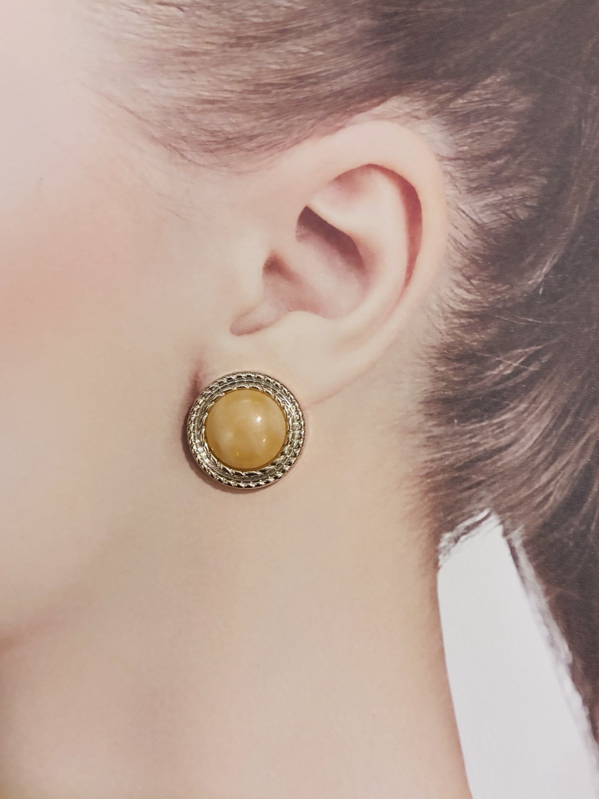 French Vintage Style Studs Earrings, High Quality,
