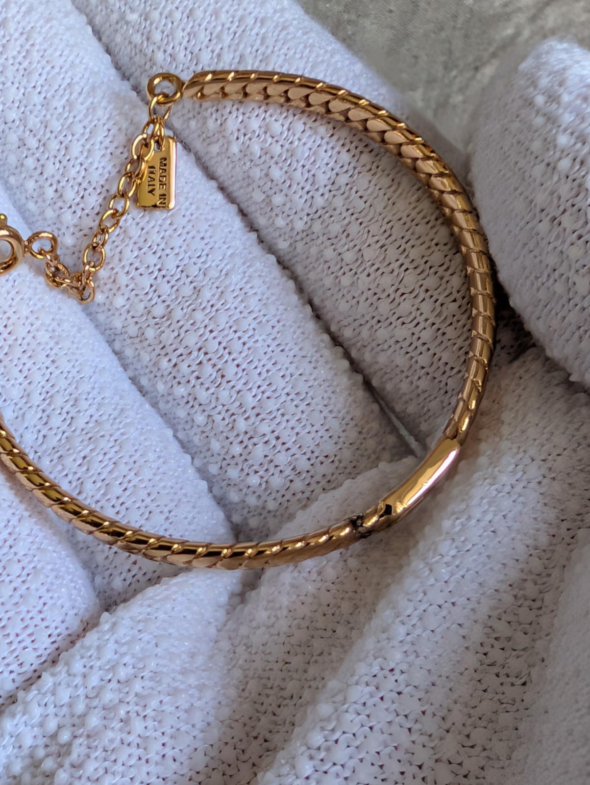Vintage Fendi Gold-Plated “FF” Logo Bangle Bracelet – Repair & Restoration