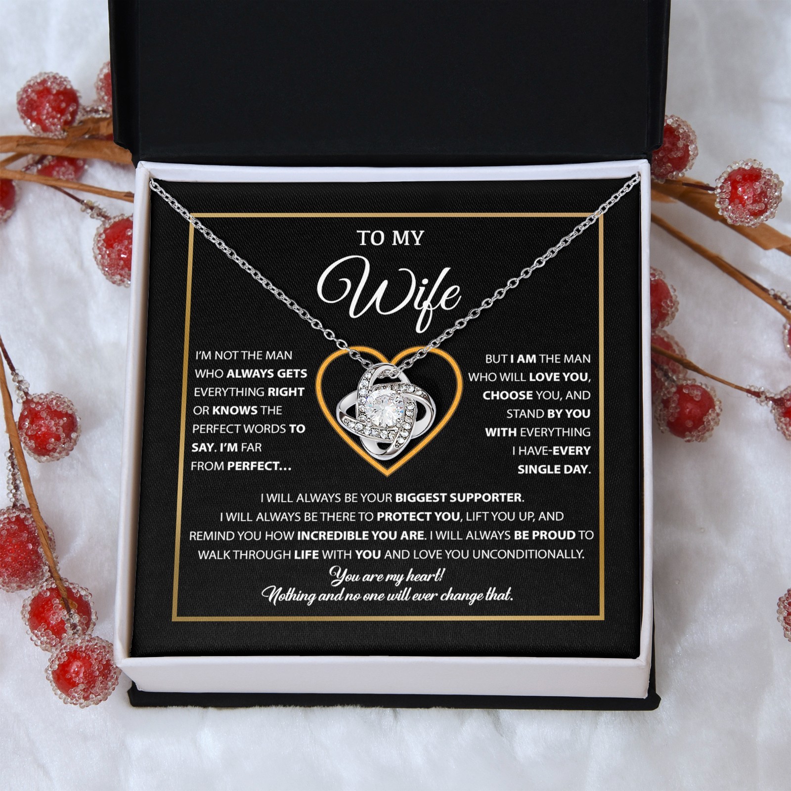 To My Wife Necklace, Gift For Wife, Anniversary Gift For Wife, Necklace For Wife