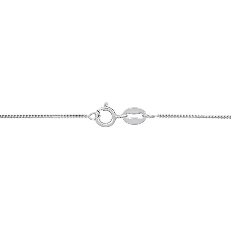 AMOUR Curb Link Chain Necklace In Platinum, 18 In