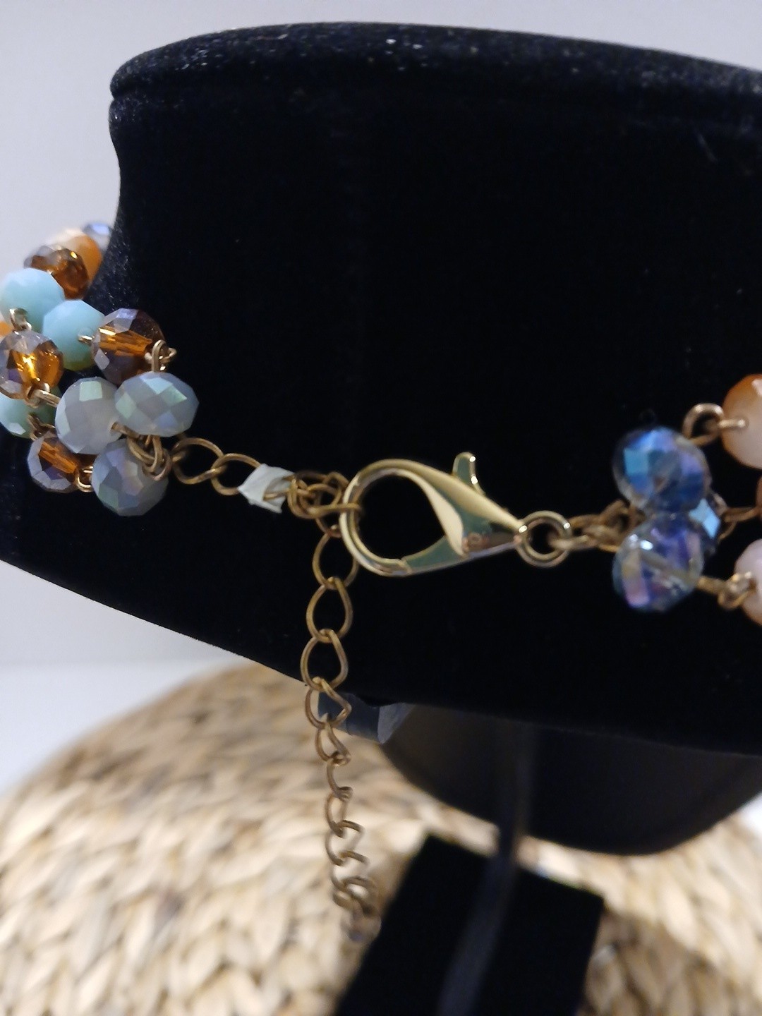 Ladies Multicolored Beaded With Matching Earrings