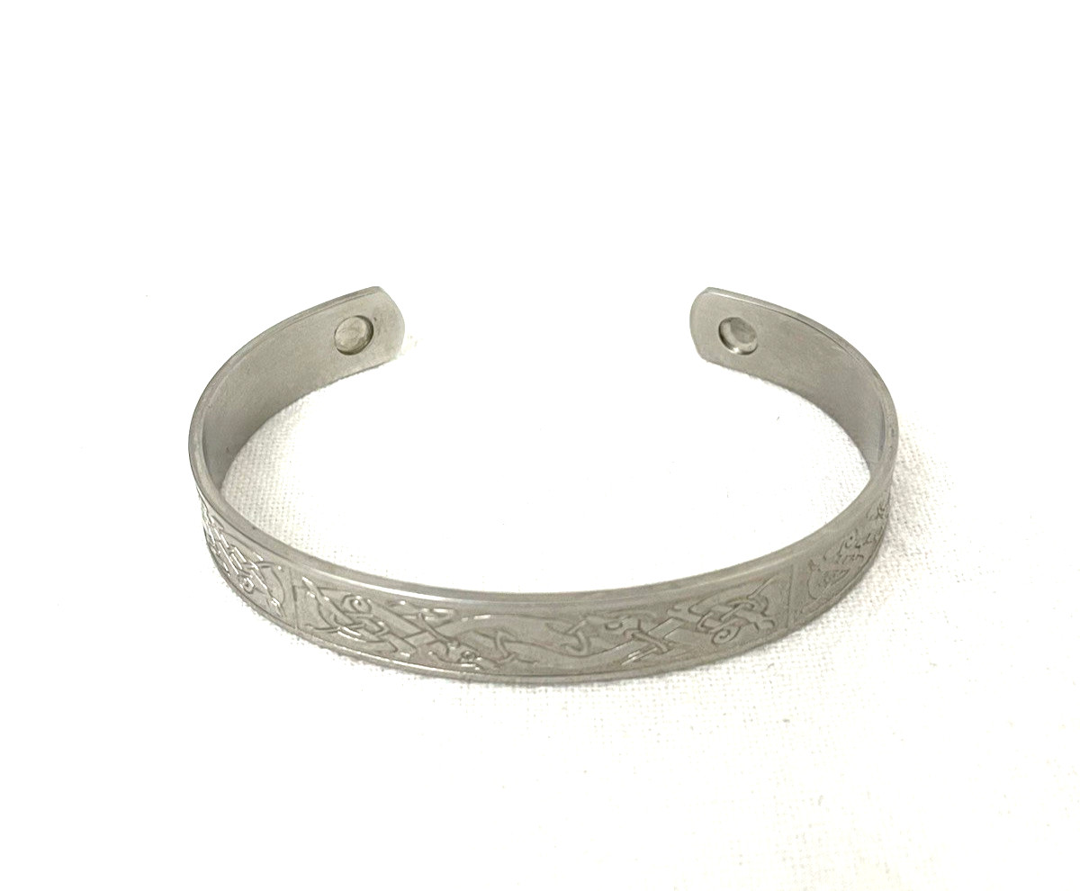 Celtic Knot Bangle Cuff Bracelet Stainless Steel Fashion Jewelry