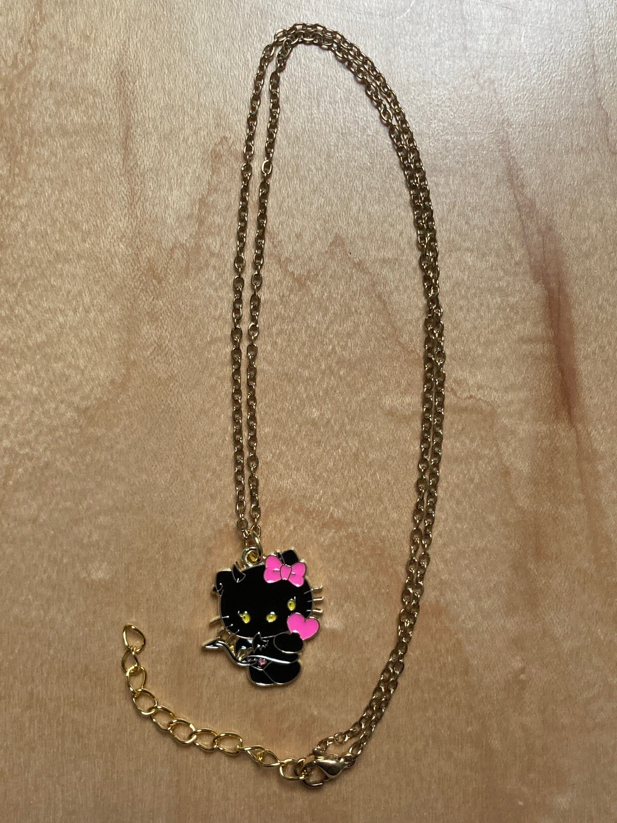 Matching Hello Kitty Necklaces • Angel Devil Demon Best Friends Couple Heart