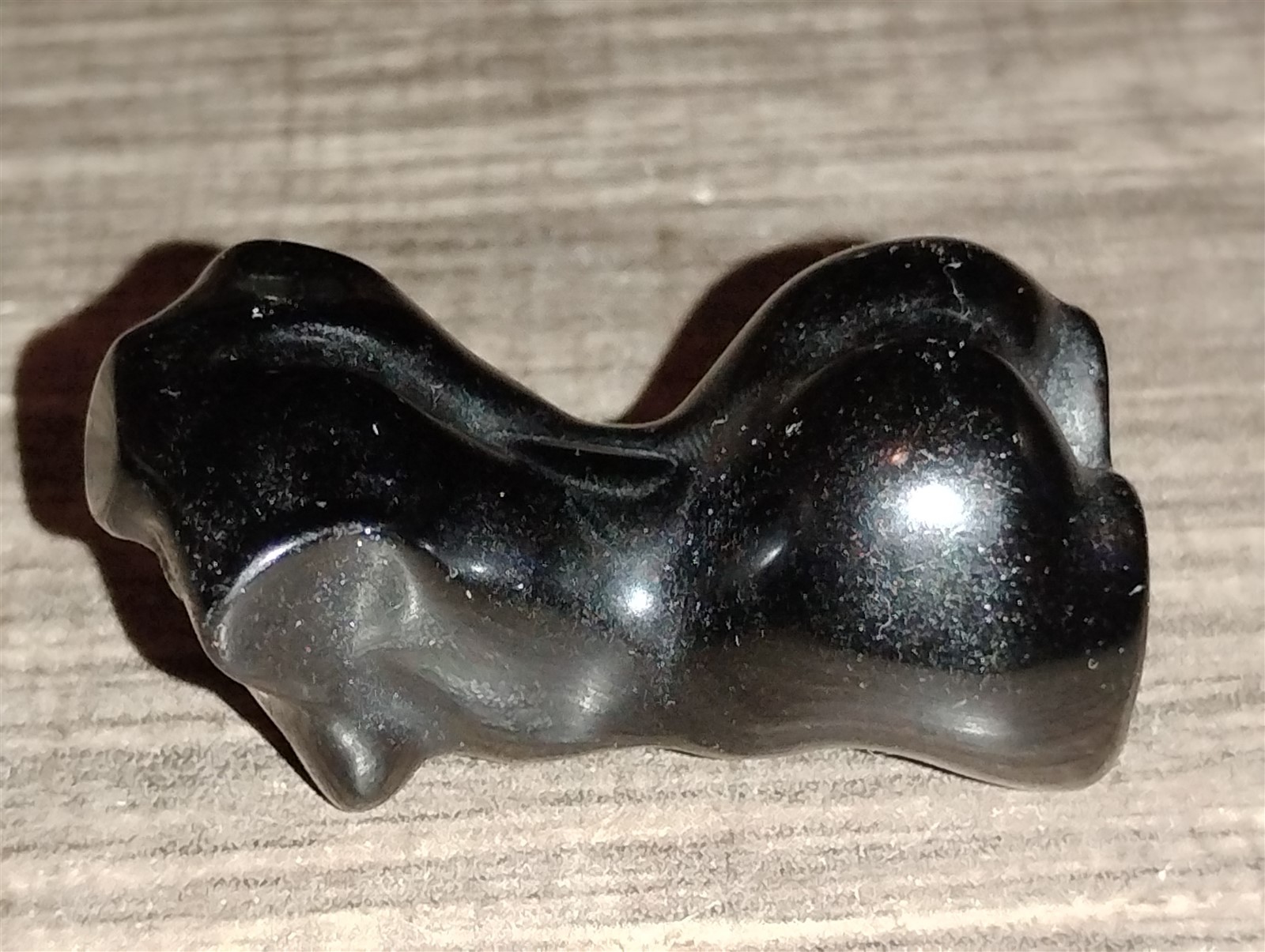Black Obsidian Female Torso Stone 1.5″ (Inches) Tall 18.3 g Carved Model Woman