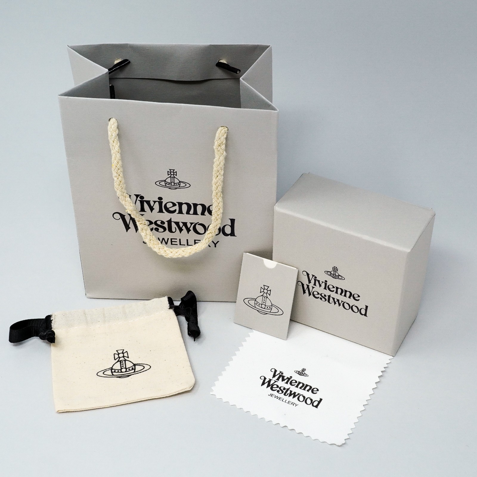 Vivienne Westwood Necklace Black Studded Orb Pendant With Purple Crystals & Box