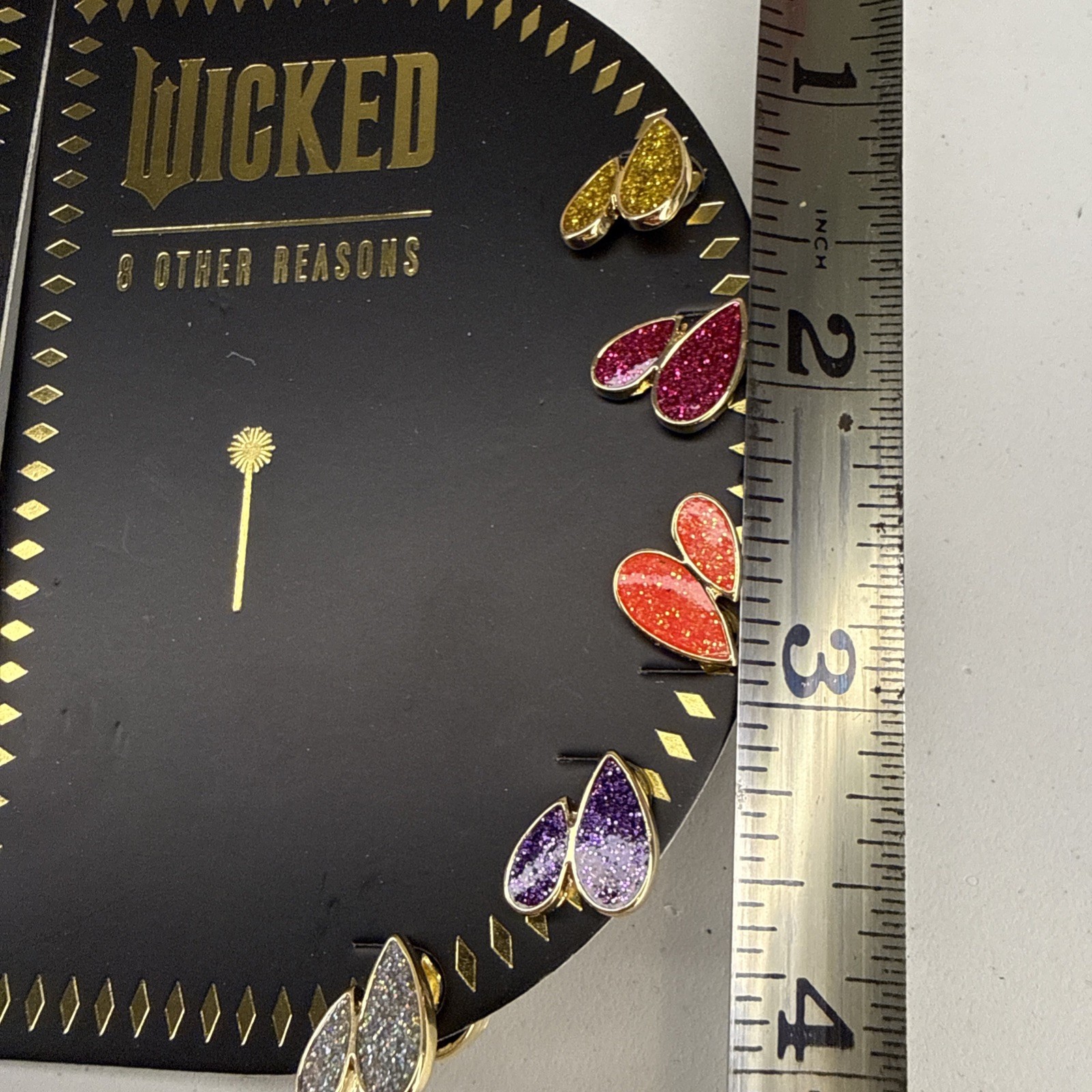 NEW Wicked X 8 Other Reasons Earring Set Droplet 5 Pairs CZ Studs 18k Gold Plate