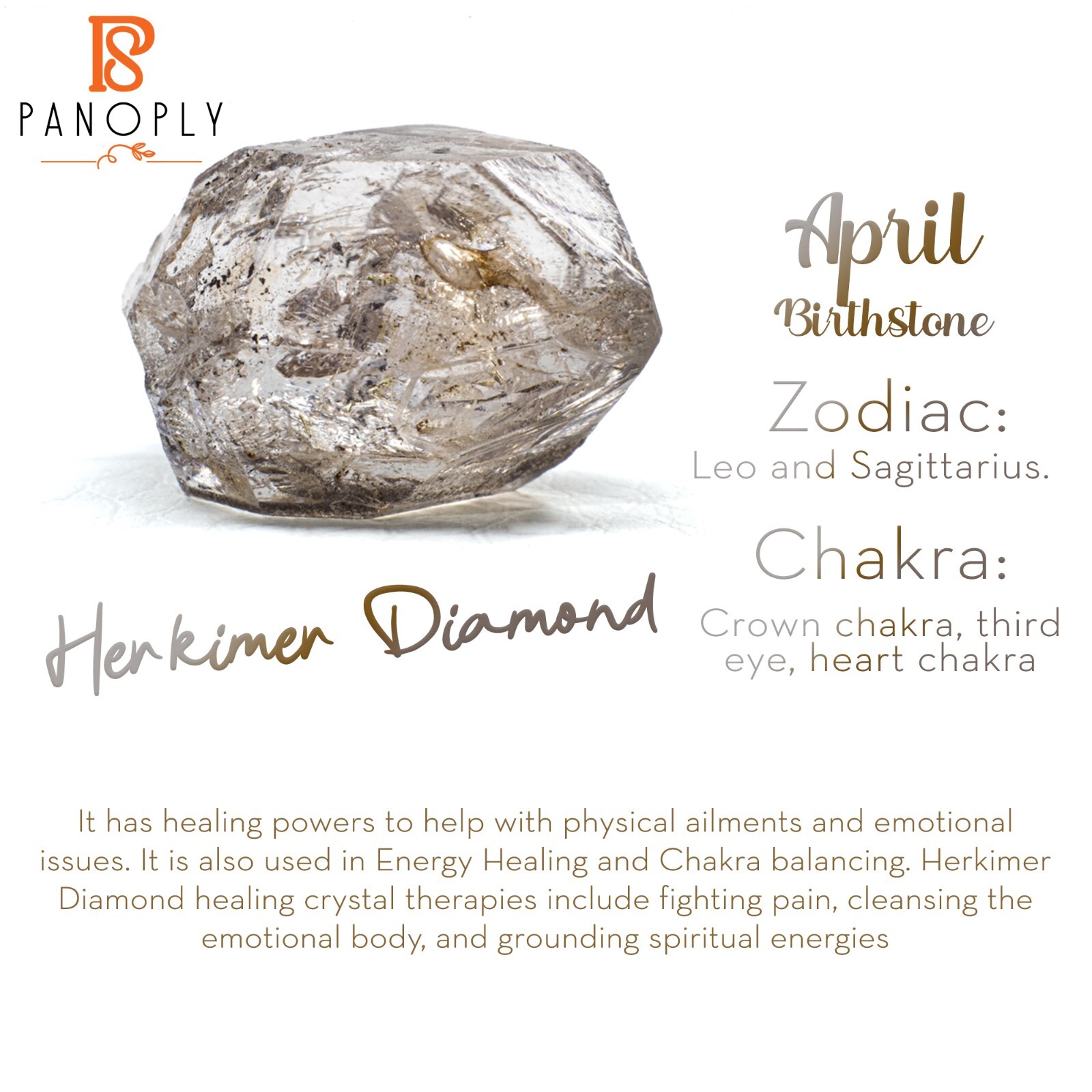Raw Herkimer Diamond Gemstone Ring Handmade Rough Crystal Jewelry For Women