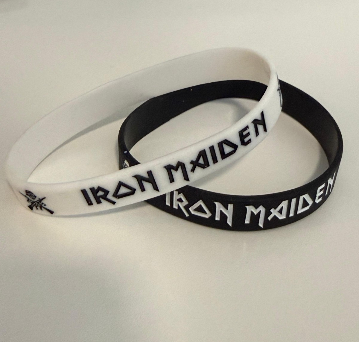 2x Rock Band Music Bracelets Iron Maiden Heavy Metal Silicone Straps Wristband