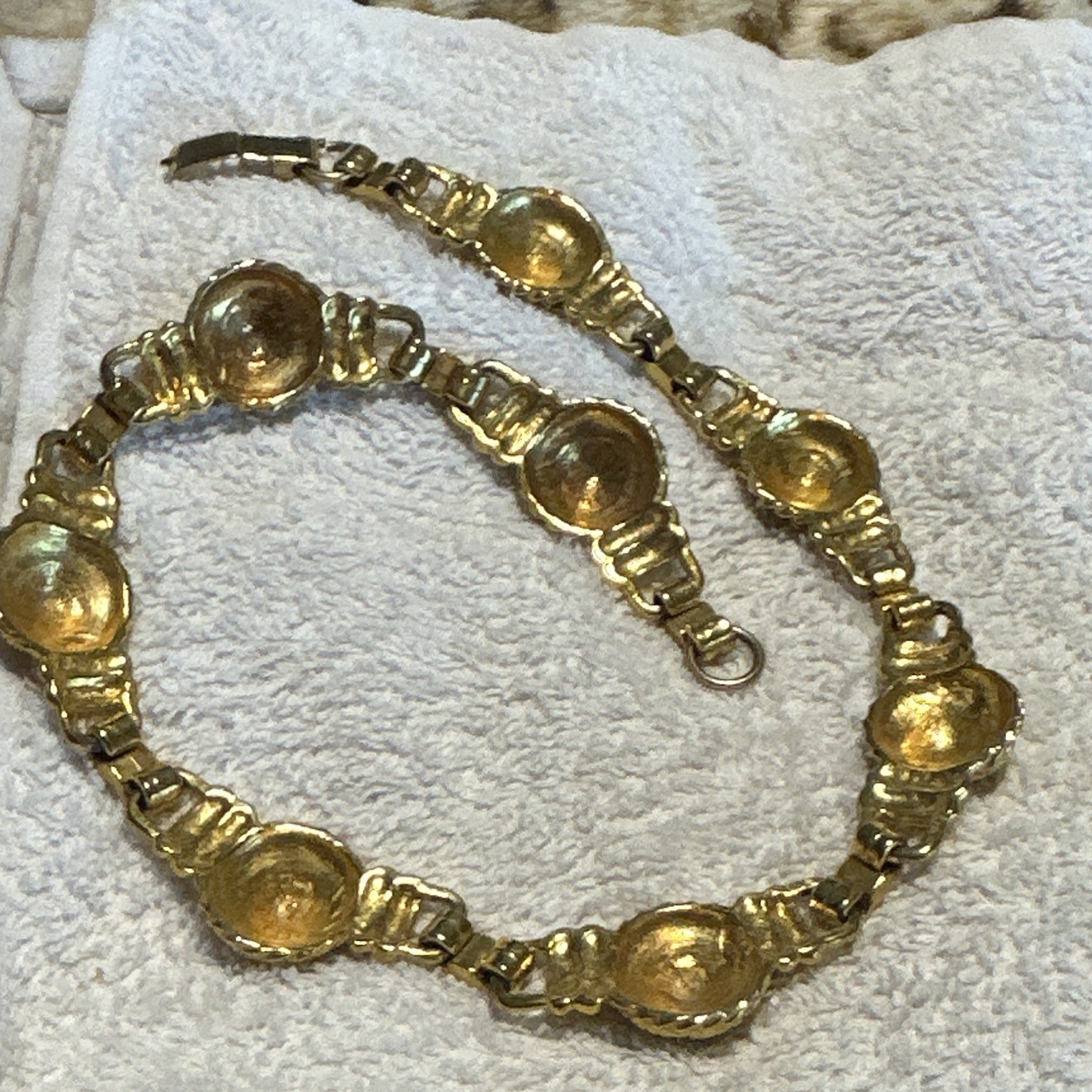 Vintage Anne Klein lions head necklace. Runway 1980s unsigned Rare costume