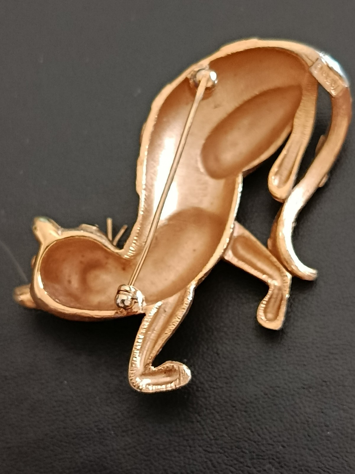 Rare Crown Trifari Leopard Brooch Trifari’s Ark 1966 Enamel Figural Cat 65mm