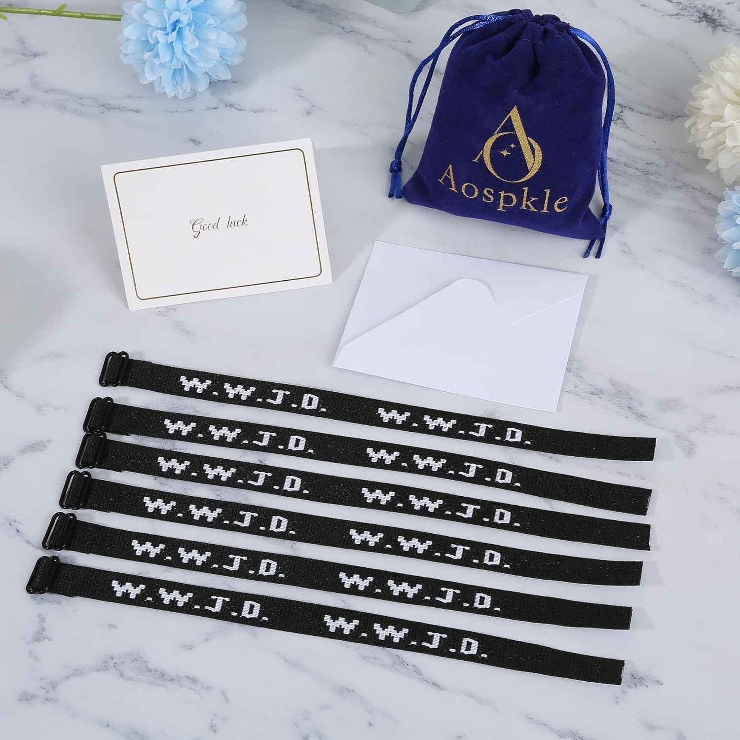 6PCS WWJD Rubber Bracelets – Versatile Christian Wristbands for All Occasions