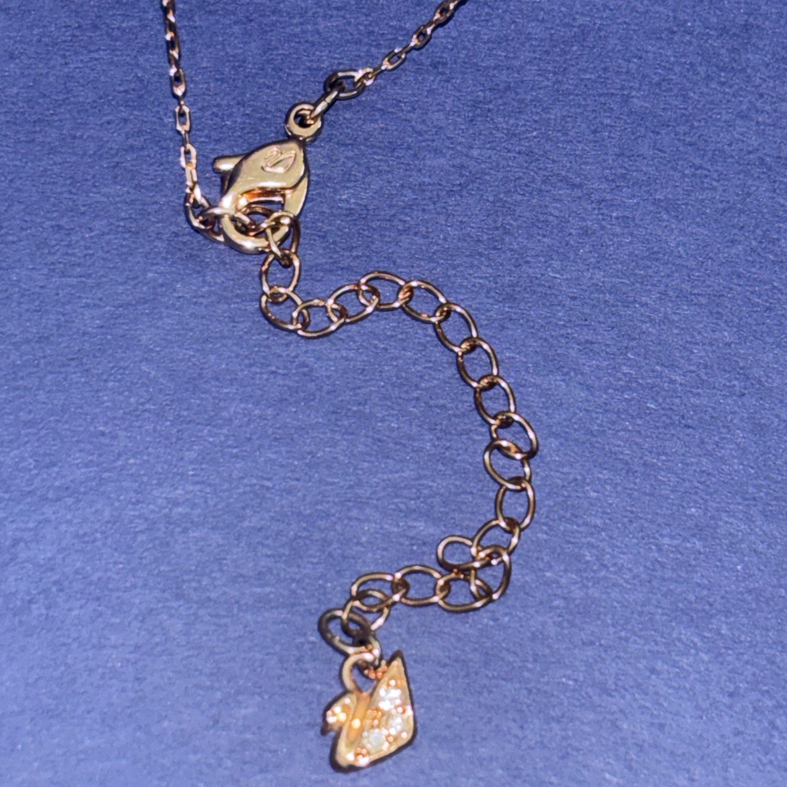 Brand New Swarovski Crystal Rose Gold and white pendant necklace solitaire