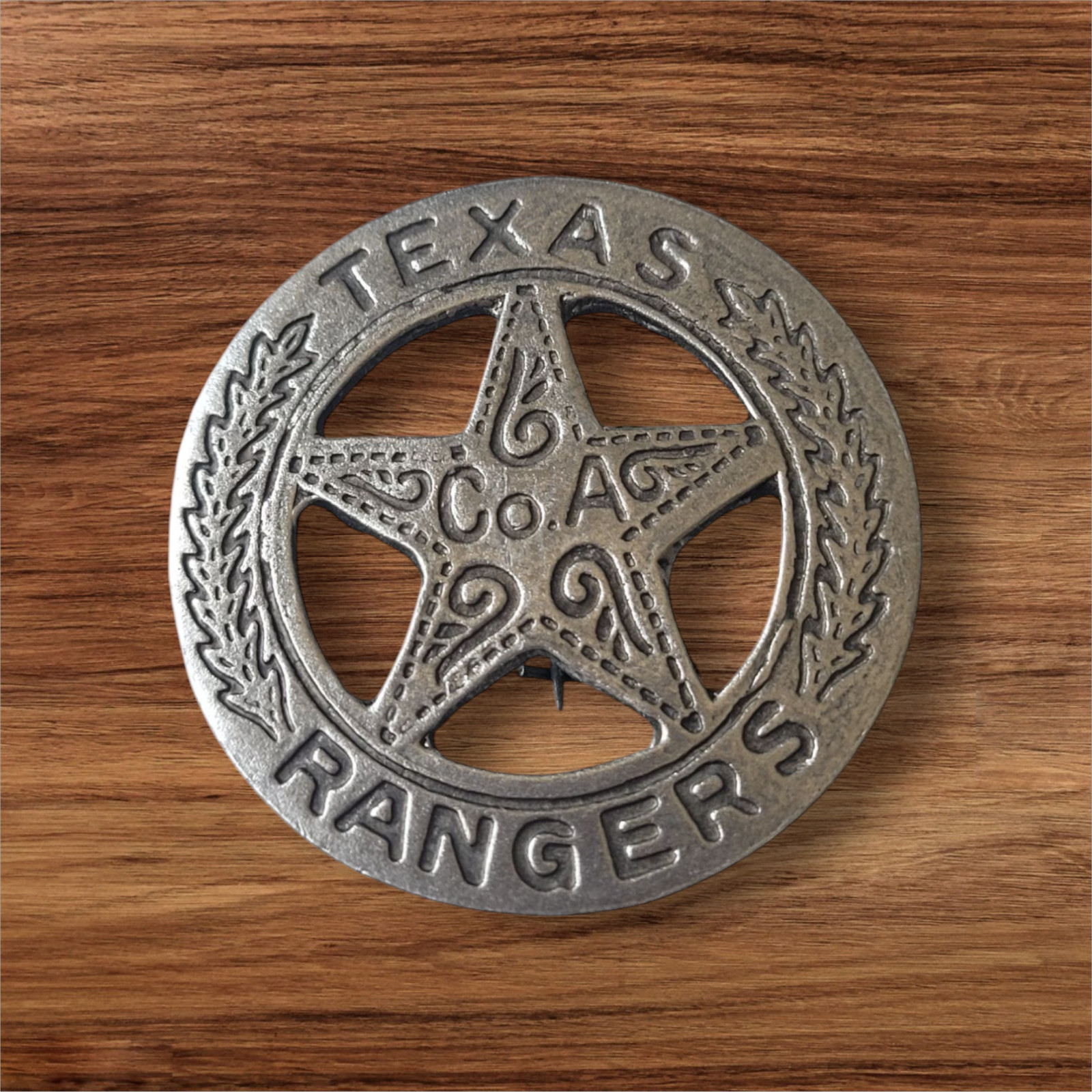 Replica Texas Ranger Peso Back Company A Badge Novelty Western Badge